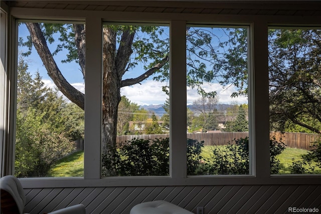 view of sunroom / solarium