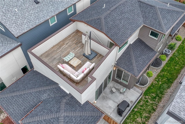 6366 N Emporia St, Denver, CO 80238 - aerial view of property and surrounding area