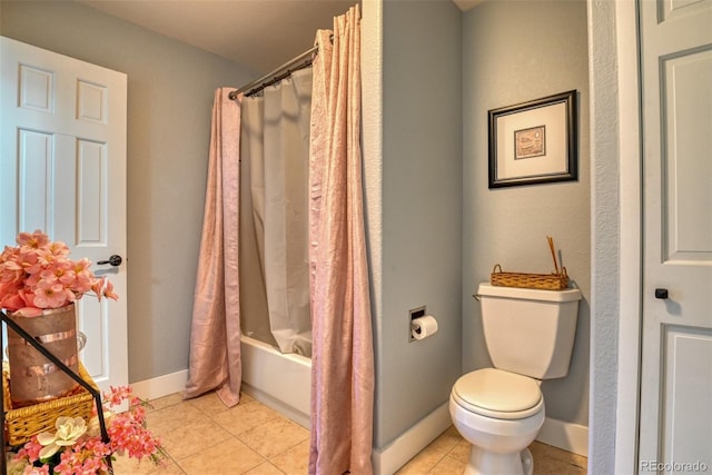 2770 Rossmere St, Colorado Springs, CO 80919 - full bath with tile patterned floors and shower / bath combo with shower curtain