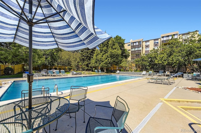 7020 E Girard Ave Unit 206, Denver, CO 80224 - community pool with a patio area