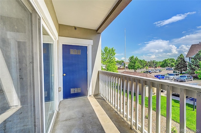 view of balcony