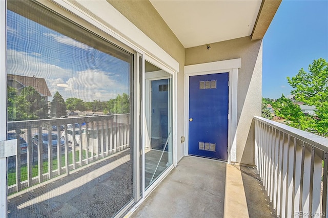 view of balcony