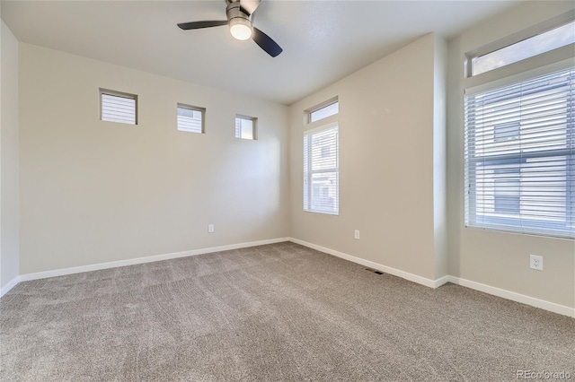 2564 Sweet Wind Ave, Castle Rock, CO 80109 - carpeted spare room featuring ceiling fan and baseboards