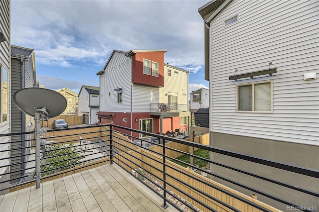 2564 Sweet Wind Ave, Castle Rock, CO 80109 - wooden deck featuring a residential view