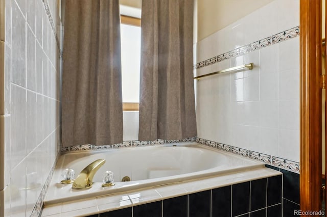 9920 Glenellen Dr, Peyton, CO 80831 - full bath with a whirlpool tub and plenty of natural light
