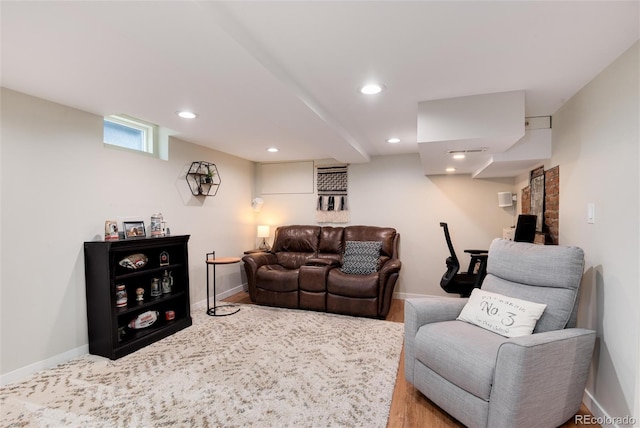 6192 S Pennsylvania St, Centennial, CO 80121 - living room featuring recessed lighting and wood finished floors