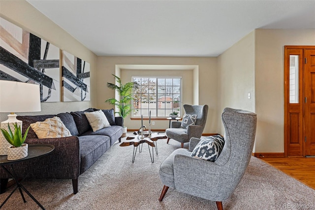 9515 Dolton Way, Highlands Ranch, CO 80126 - living room with baseboards and wood finished floors