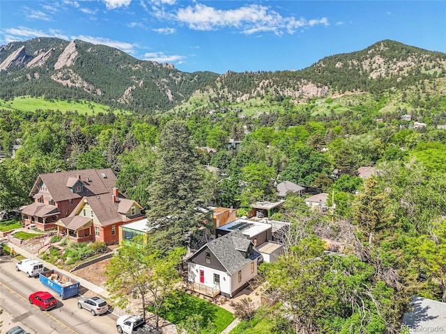1029 9th St, Boulder, CO 80302 - aerial view of a mountain backdrop