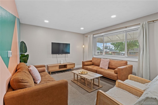 8060 Stuart Pl, Westminster, CO 80031 - carpeted living area with recessed lighting