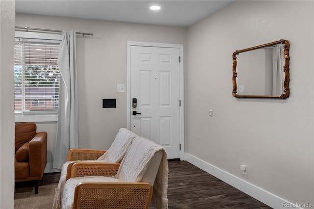 8060 Stuart Pl, Westminster, CO 80031 - entrance foyer with dark wood-style flooring and recessed lighting