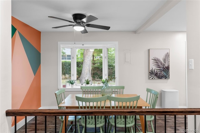 8060 Stuart Pl, Westminster, CO 80031 - dining room featuring a ceiling fan and baseboards
