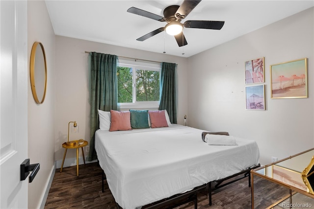 8060 Stuart Pl, Westminster, CO 80031 - bedroom with wood finished floors and a ceiling fan