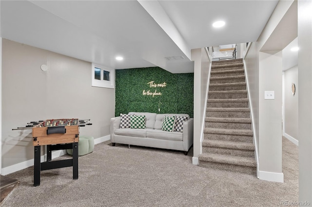 8060 Stuart Pl, Westminster, CO 80031 - game room featuring carpet flooring and recessed lighting