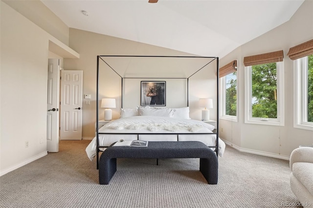 2841 Wyecliff Way, Highlands Ranch, CO 80126 - bedroom with carpet and lofted ceiling