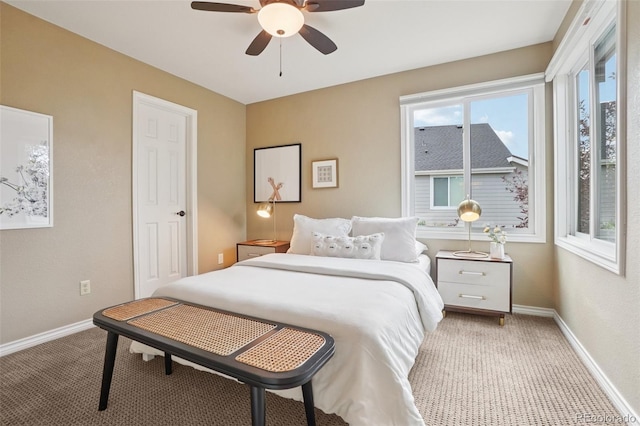2841 Wyecliff Way, Highlands Ranch, CO 80126 - carpeted bedroom featuring baseboards and a ceiling fan