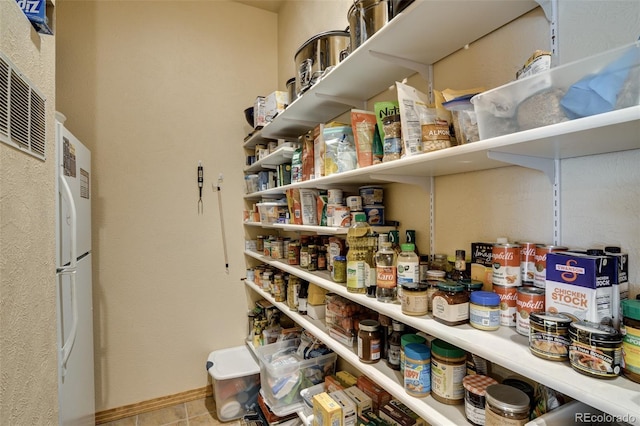 view of pantry