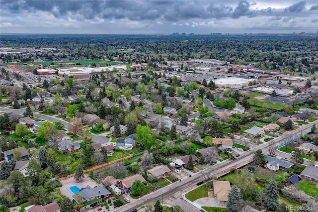 aerial view of property's location