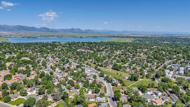 8705 W 86th Dr, Arvada, CO 80005 - aerial view of a water and mountain view