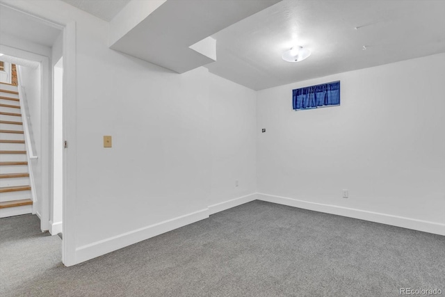 8705 W 86th Dr, Arvada, CO 80005 - finished below grade area with carpet floors and stairs