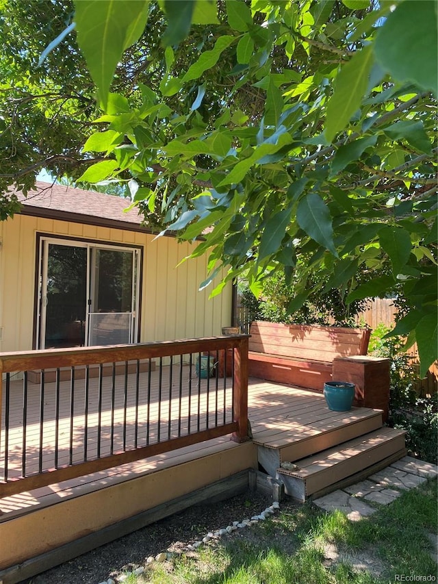 8705 W 86th Dr, Arvada, CO 80005 - view of wooden deck