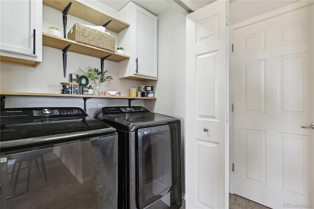 23376 E 5th Pl Unit 201, Aurora, CO 80018 - washroom featuring washer and dryer and cabinet space