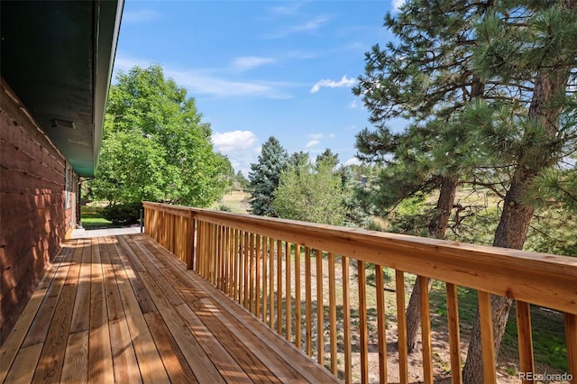 view of wooden terrace