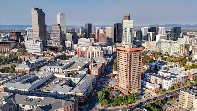 view of city with a mountain view