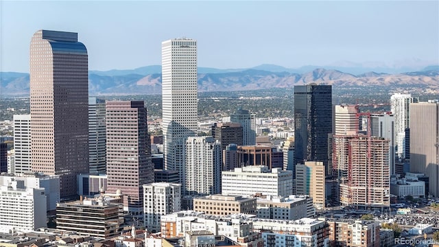 view of city with a mountain view