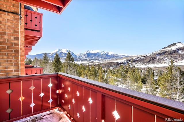 150 Evergreen Rd Unit 204, Dillon, CO 80435 - balcony featuring a mountain view