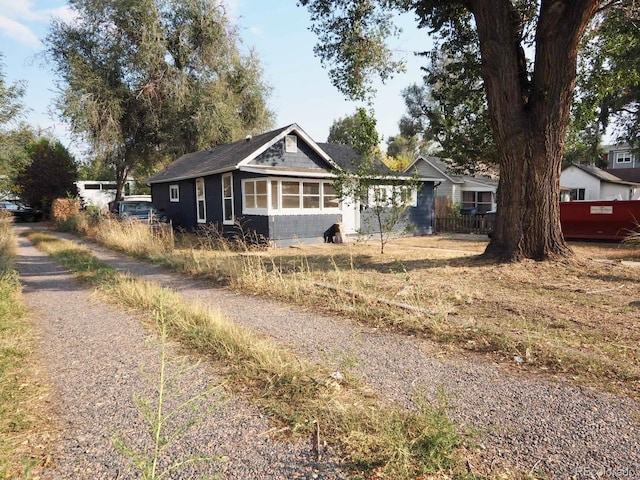 view of front of home