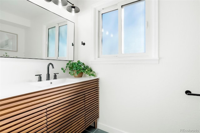 bathroom with vanity