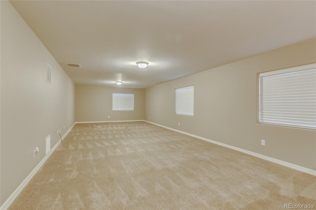 view of carpeted empty room