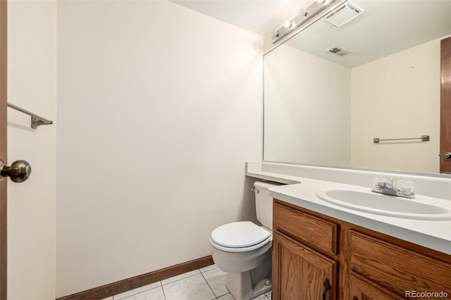 4207 S Granby Ct Unit A, Aurora, CO 80014 - half bathroom with vanity and tile patterned flooring