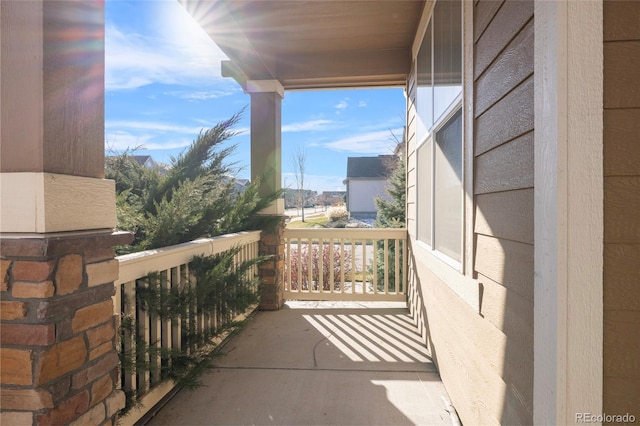 view of balcony