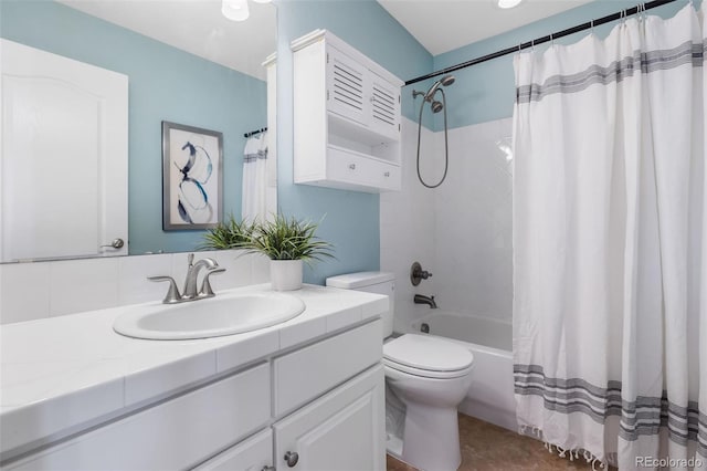 10978 Ashurst Ln, Highlands Ranch, CO 80130 - full bathroom with vanity and shower / bath combo with shower curtain