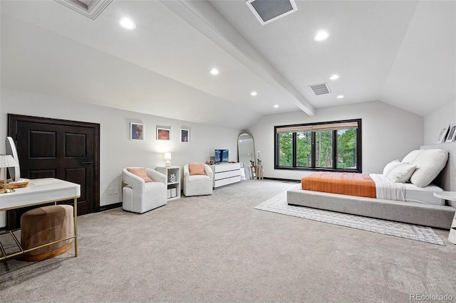 2548 Keystone Dr, Evergreen, CO 80439 - bedroom with carpet flooring, lofted ceiling, recessed lighting, and baseboards