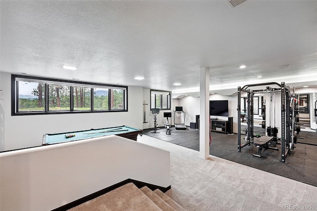 2548 Keystone Dr, Evergreen, CO 80439 - workout area featuring recessed lighting and carpet