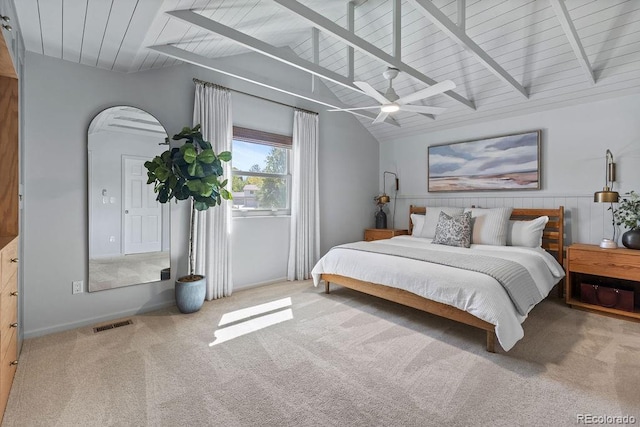 7633 S Gilpin Ct, Centennial, CO 80122 - bedroom with carpet flooring, a ceiling fan, arched walkways, and wooden ceiling