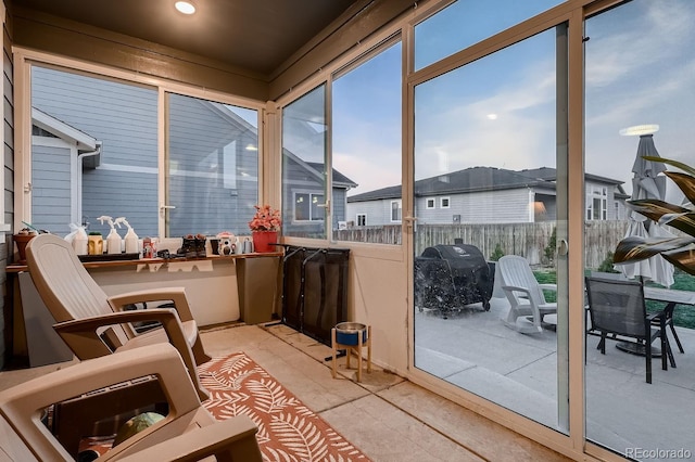 view of sunroom / solarium