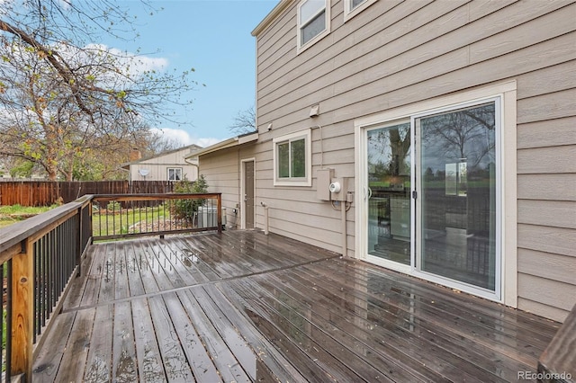 4623 S Kalispell Way, Aurora, CO 80015 - wooden deck featuring a fenced backyard