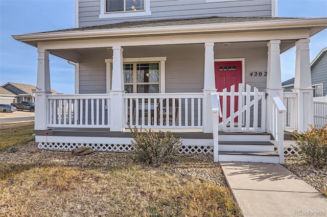 view of front of home