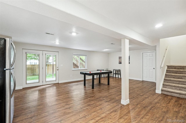 6713 W 98th Cir, Westminster, CO 80021 - rec room with wood finished floors and recessed lighting