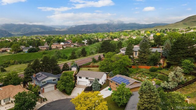 13249 W Jewell Pl, Lakewood, CO 80228 - aerial view of residential area featuring a mountainous background