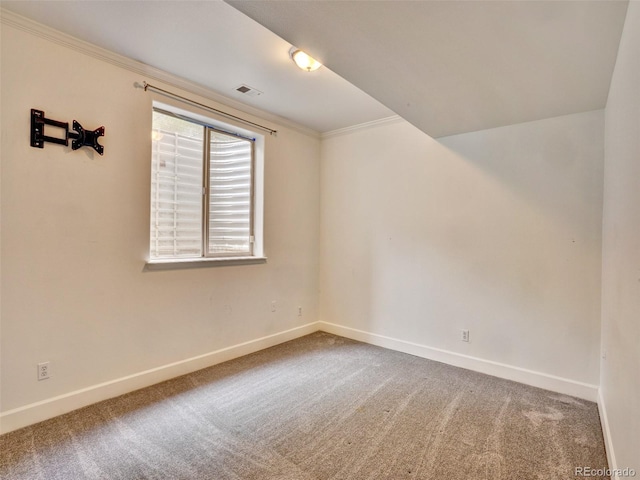 15501 E 112th Ave Unit 35B, Commerce City, CO 80022 - carpeted empty room featuring baseboards and crown molding
