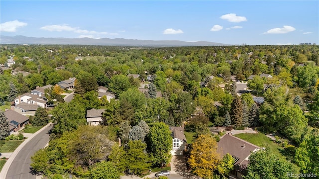 8535 E Otero Cir, Centennial, CO 80112 - drone / aerial view of mountains and a heavily wooded area