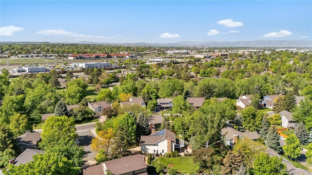 8535 E Otero Cir, Centennial, CO 80112 - aerial view of residential area with a mountain backdrop
