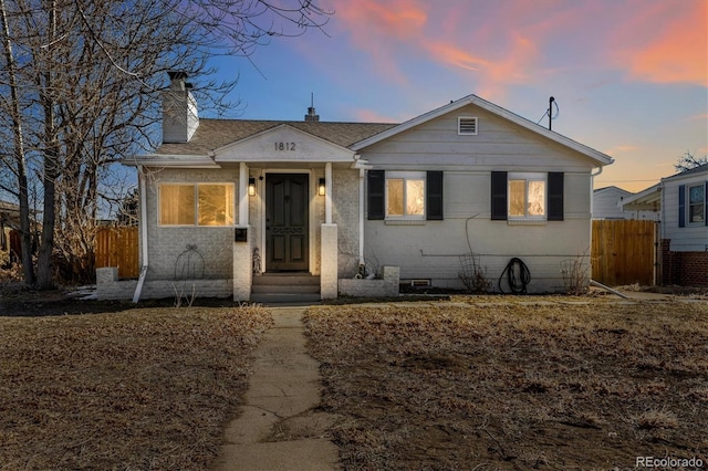 view of front of property