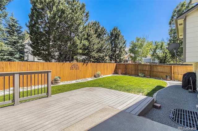 21924 E Lake Ave, Aurora, CO 80015 - wooden terrace featuring a fenced backyard