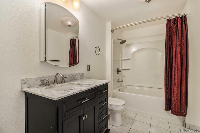 21924 E Lake Ave, Aurora, CO 80015 - bathroom featuring tile patterned flooring, vanity, and shower / bath combo