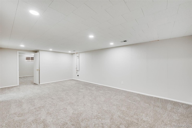 5947 W 65th Ave, Arvada, CO 80003 - finished below grade area featuring carpet and recessed lighting